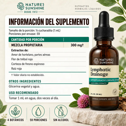 Drenaje Linfático Nature’s Sunshine | Menos Retención de Líquidos, menos Hinchazón y Siéntete Más Ligera