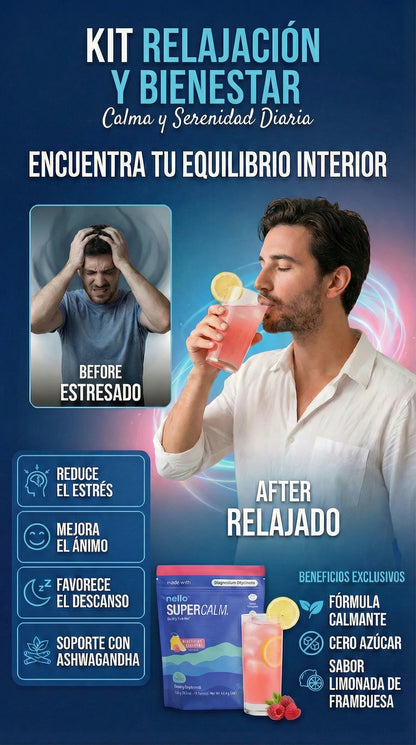 SuperCalm Nello® Fórmula Avanzada para la Calma y Manejo del Estrés, empieza hoy mismo