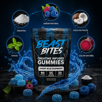 Beast Bites™ Creatina en Gomitas, Fuerza y Recuperación Muscular rápida, que esperas para probarlas
